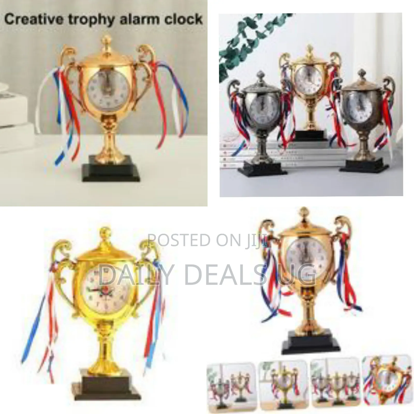 Trophy Alarm Clock Retro Table Clock