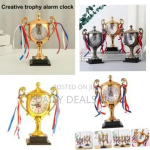 Trophy Alarm Clock Retro Table Clock