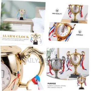 Trophy Alarm Clock Retro Table Clock