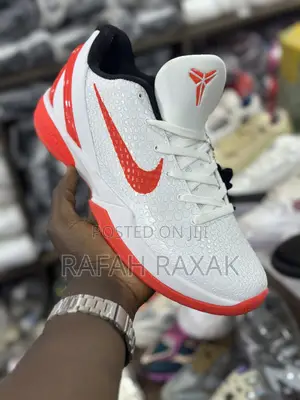 New Classic White/Red Nike Kobe 6 Protro Basketball Shoes