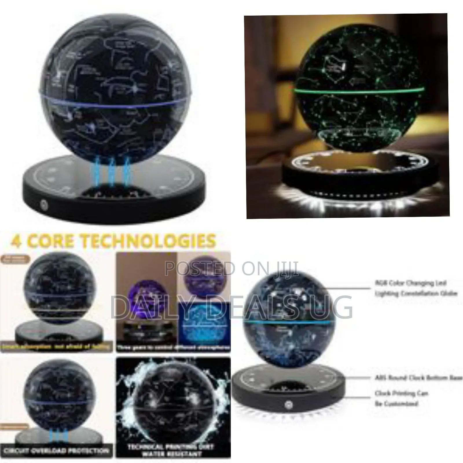 Constellations Earth Globe Night Light Magnetic Levitating Starry Sky