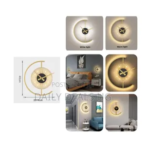 Acrylic Luminous Wall Clock Lamp