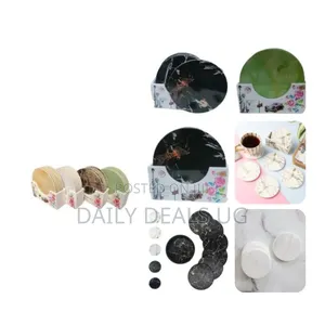 Drink Coasters With Holder for Coffee Table, Absorbent Coaster Sets