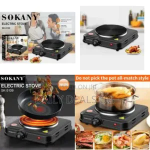 Sokany Eye Flat Single Electric Stove High Fire Power 5 Gear