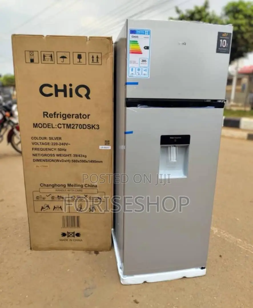 Chiq 270 Litre Double Door Fridge
