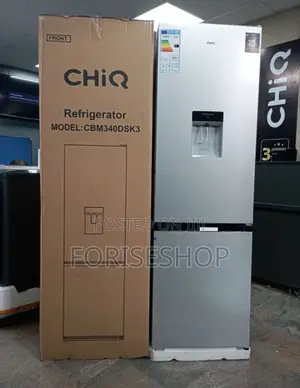 Chiq 340l Double Door Fridge
