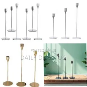 Candlestick Holders for Dining Room Table 3 Set, 9"X11"X13"