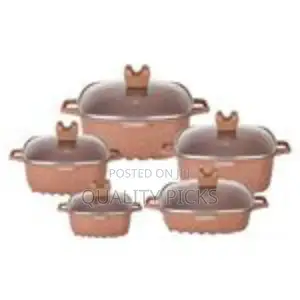 Dissini Regina 10 Pieces Square Granite Non-Stick Serving Dishs