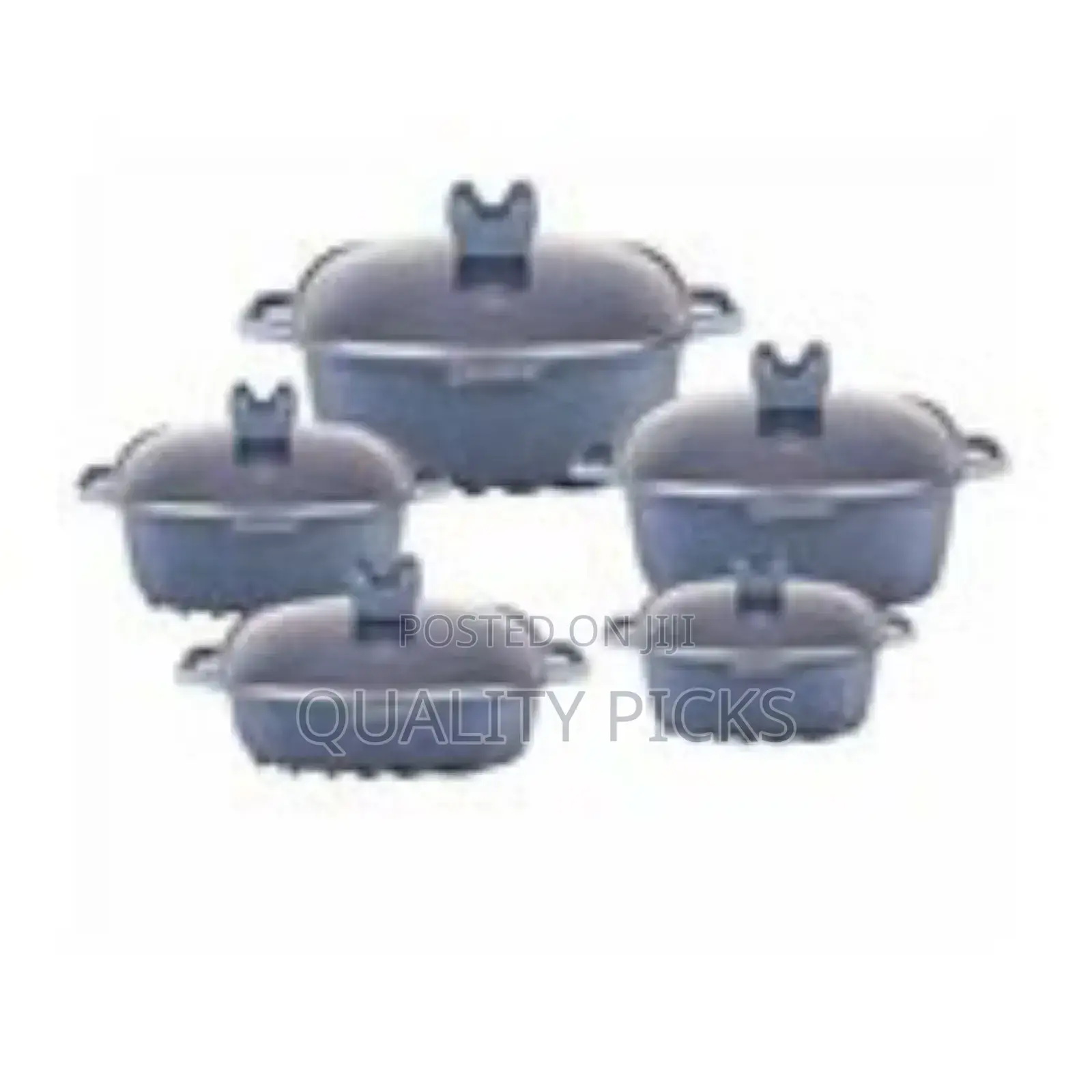Dissini Regina 10 Pieces Square Granite Non-Stick Serving Dishs