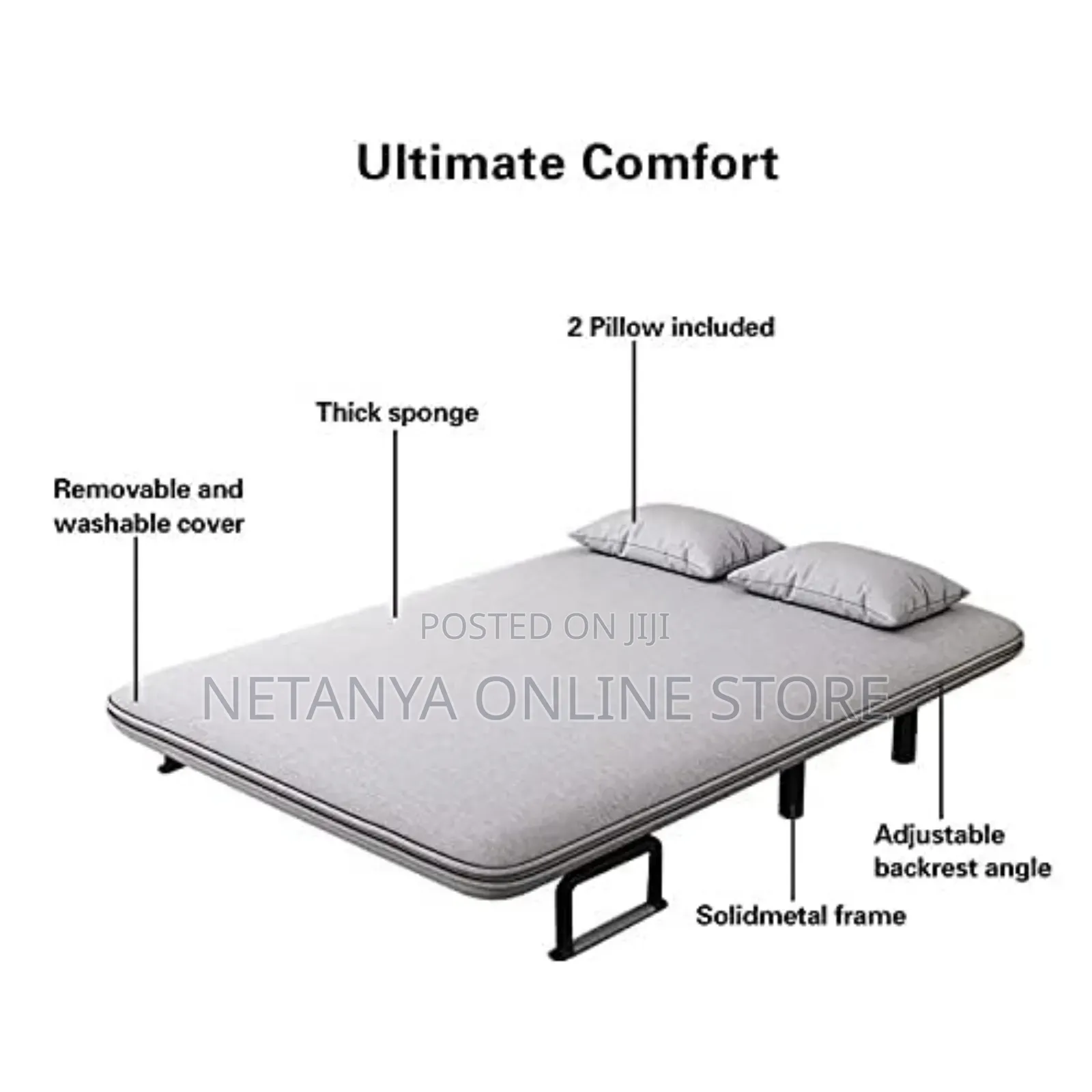 3in1 Foldable Sofa Bed 5/6