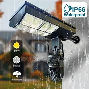 4g 2-in-1 Solar Street Light Camera Outdoor, 12mp Dual Lens PTZ