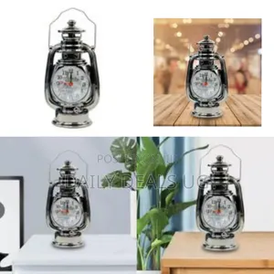 Vintage Oil Lamp Clock Gift Alarm Clock Desktop