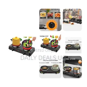 Sokany Eye Flat Dual Electric Stove High Fire Power 5 Gear Temperature