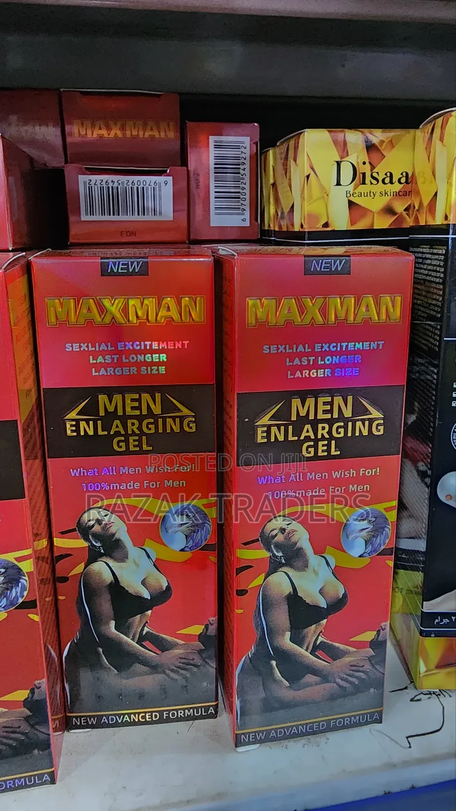 Max Man Men Enlarging Gel (Red) 50 Ml New Advanced Formula
