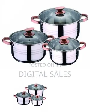 3 Piece Stainless Steel Saucepans