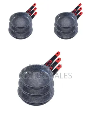 Jio 3 Pieces of Professional Granite Coating Omelet Frying Pan Skille