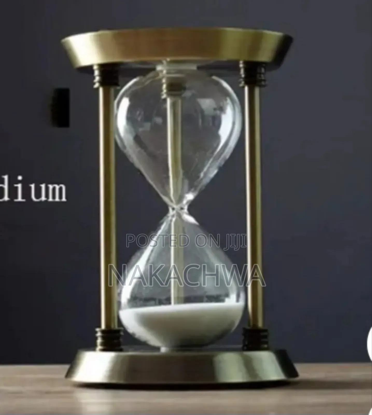 Hour Glasses Gold Stand Timer Medium