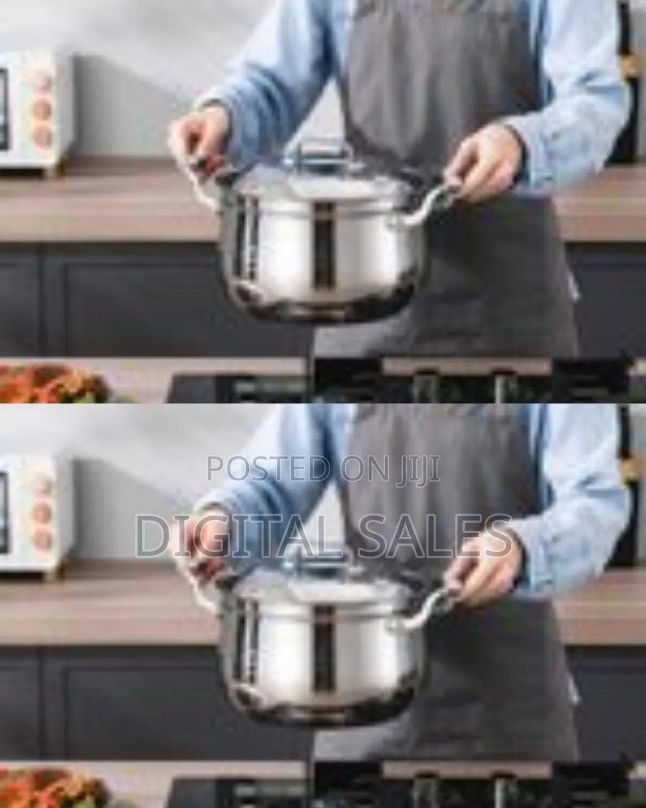 6 Piece 18,20 22cm Stainless Steel