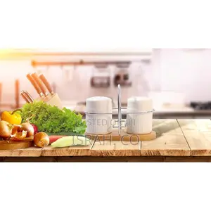 Classic Porcelain Salt and Pepper Shakers for Table -