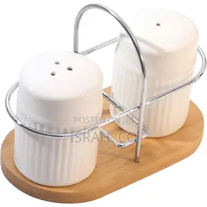 Classic Porcelain Salt and Pepper Shakers for Table -