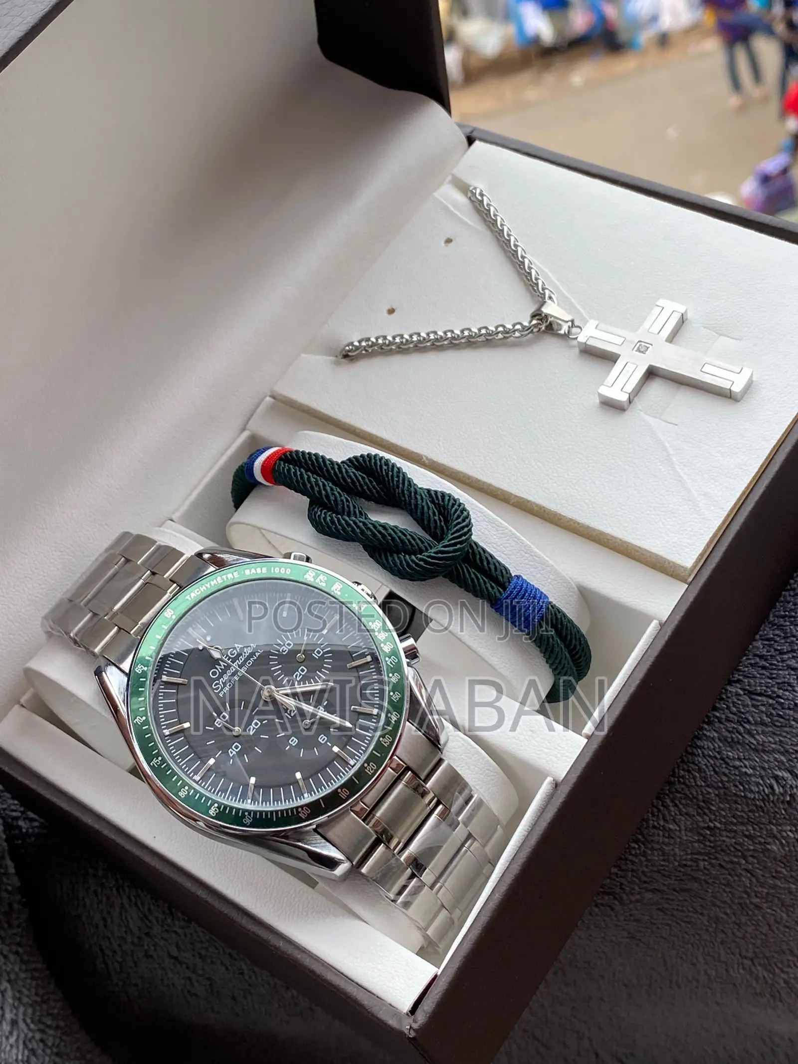 Omega Watch + Bracelete +Necklace