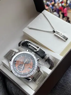 Omega Watch + Bracelete +Necklace