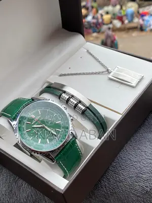 Breitling Watch + Bracelete + Necklace