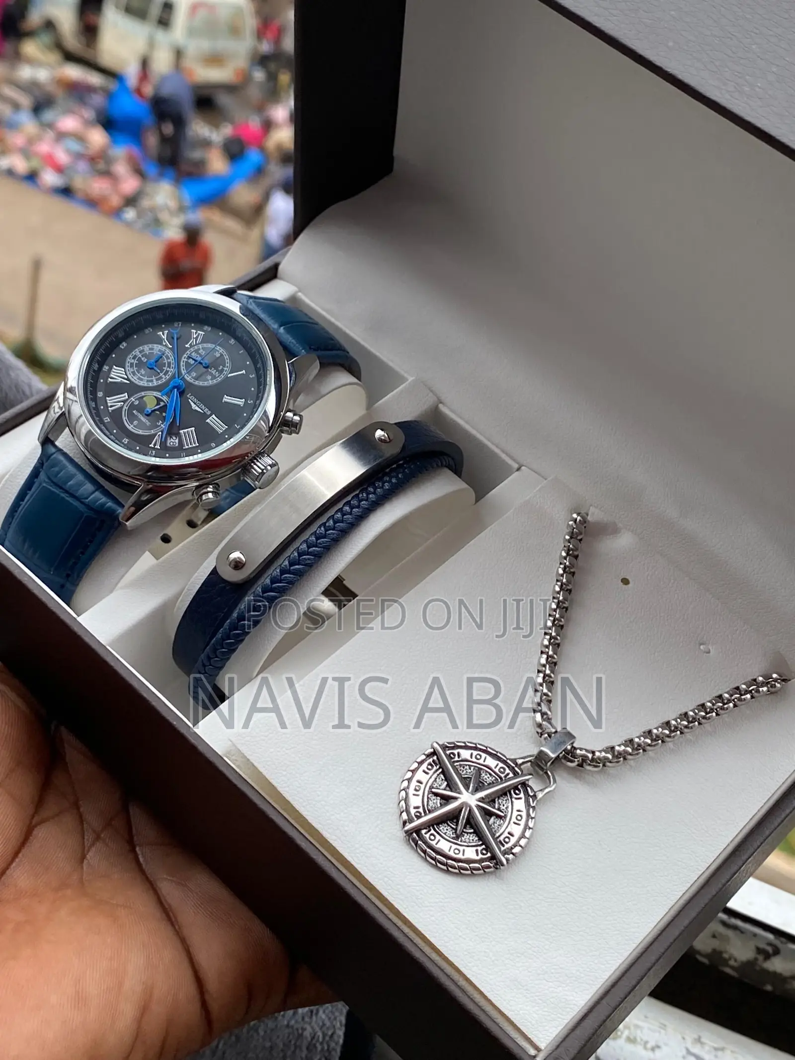 Longines Watch + Bangle + Necklace