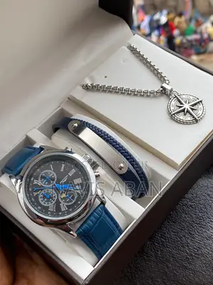Longines Watch + Bangle + Necklace