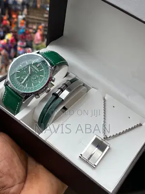 Breitling Watch Plus Bangle Plus Necklace