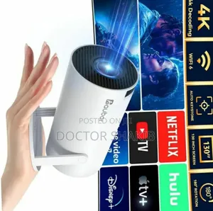 Unique Portable Projector With Wifi 6 and Bluetooth 5.2