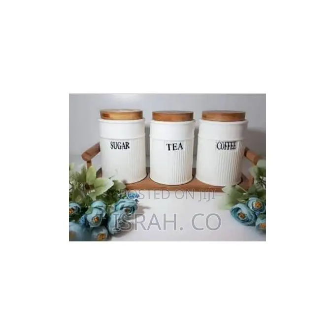 Set of 3 Ceramic Canisters