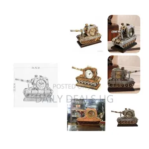 Tank Thermometer Home Decoration Desktop Clock