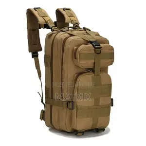 25l Outdoor Canvas Camping Hiking Bag - Mud Color