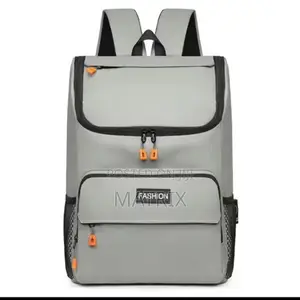 Fashionable Usb Charging Backpack Grey