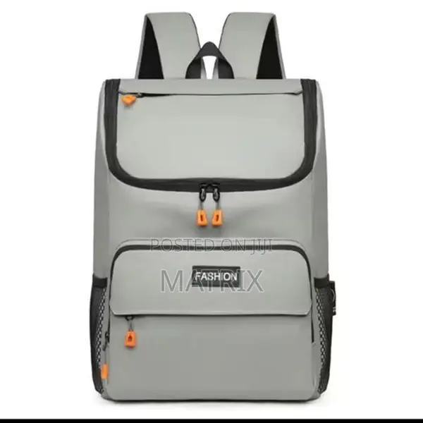 Fashionable Usb Charging Backpack Grey