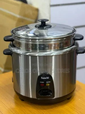 2.8 Litres Saachi Rice Cooker With Stainless Pot and Steamer