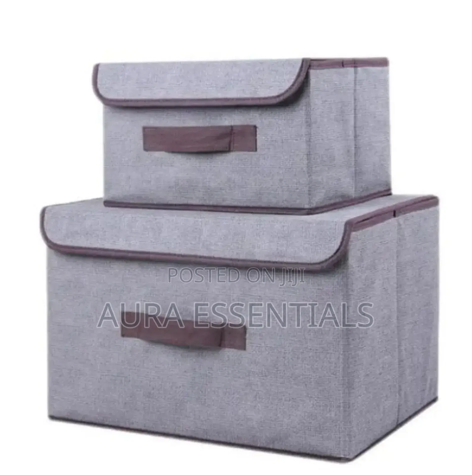 Unique 2pcs Foldable Fabric Storage Boxes