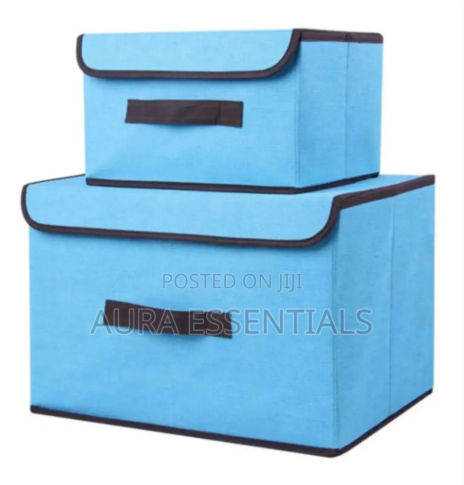 Unique 2pcs Foldable Fabric Storage Boxes