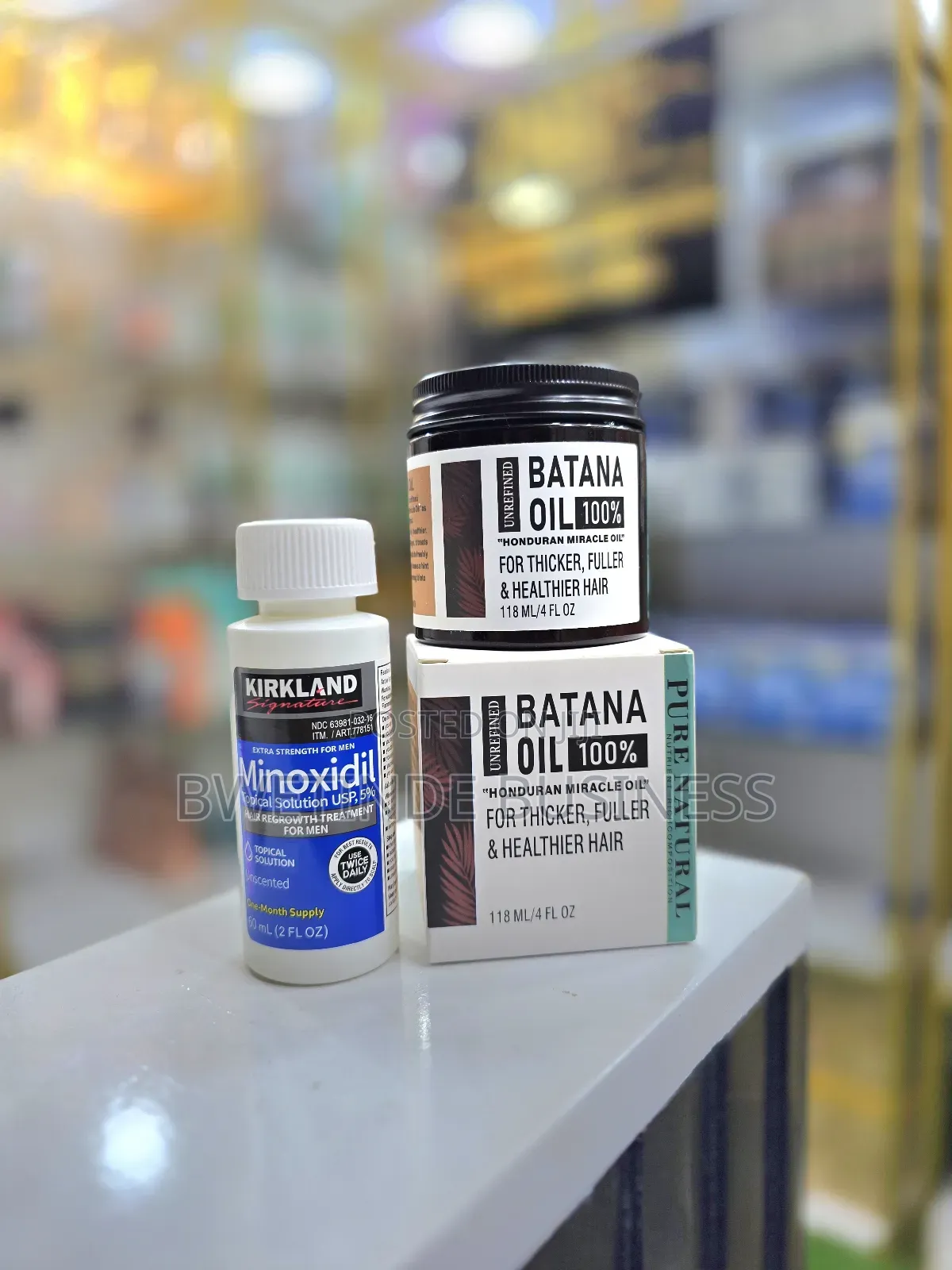 Kirkland Signature Minoxidil 5% Extra Strength for Men Batana Oil