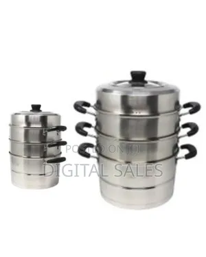 26cm 3 Tier Stainless Steel Soup Pot Steamer Dual-Purpose for Boiling