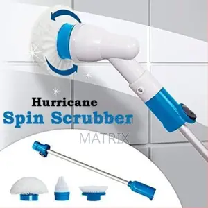 Hurricane Spray Spin Tile Scrubber Floor Mop Cleaner Brush