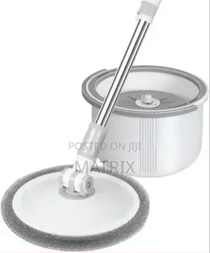 Disc Bucket Spinning Mop 360° Round Cleaning Mop Head Wash Floor