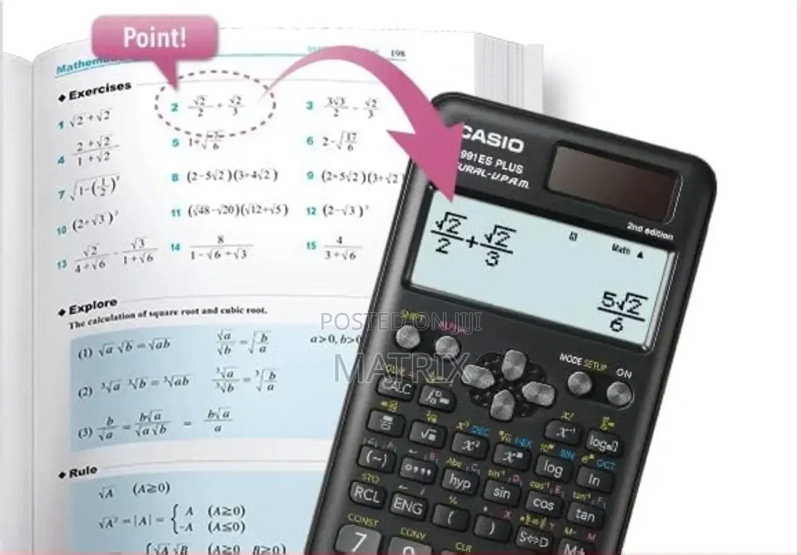 Casio Fx-991es Plus-2nd Edition Original Scientific Calculator, Black