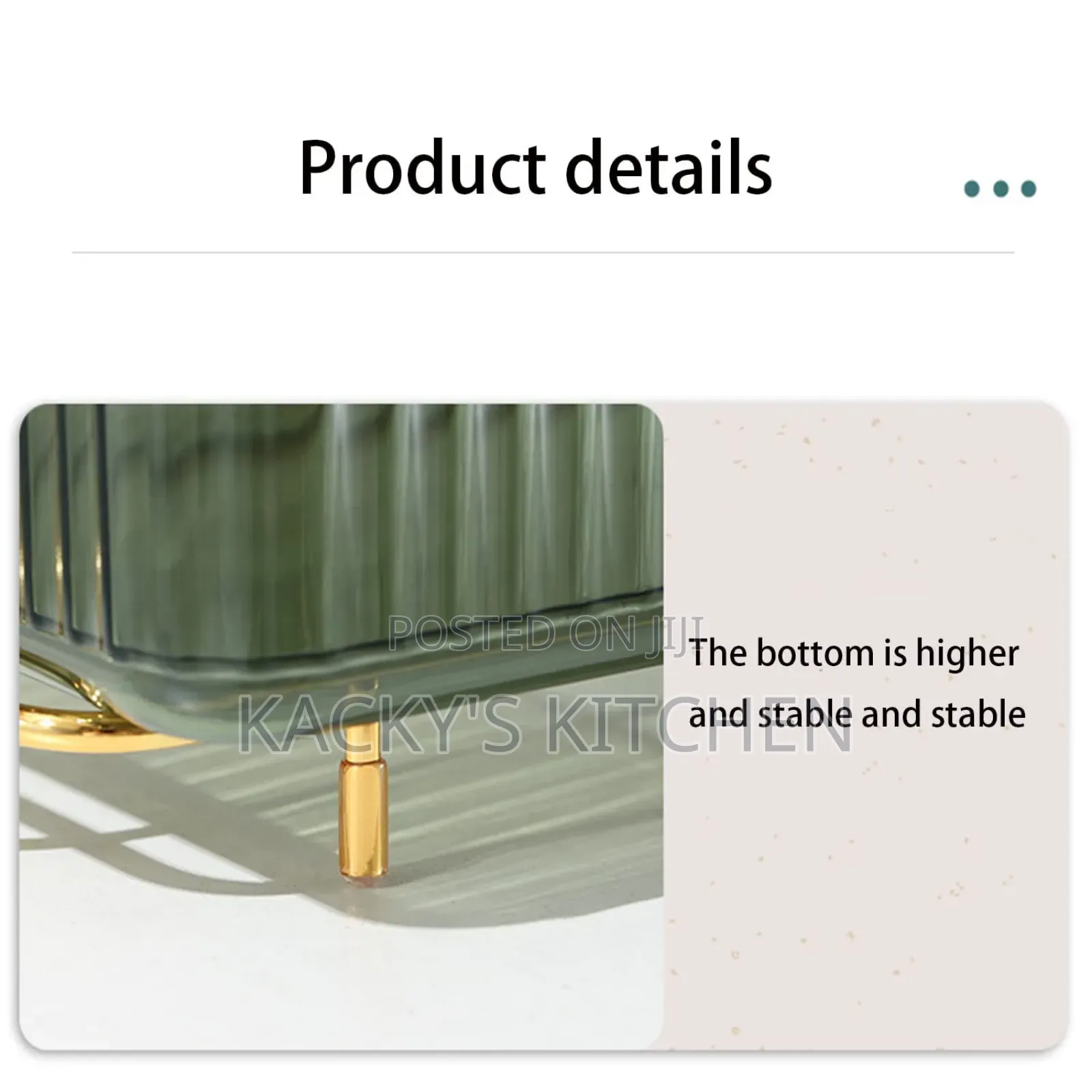 Two-Tier Clear Acrylic and Gold-Toned Metal Makeup Organizer Rack.