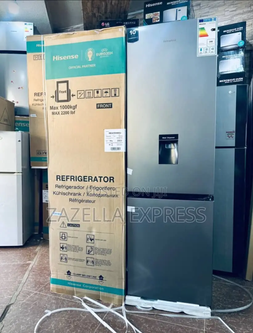 Hisense 341l Double-Door Fridge Silver (Defrost)
