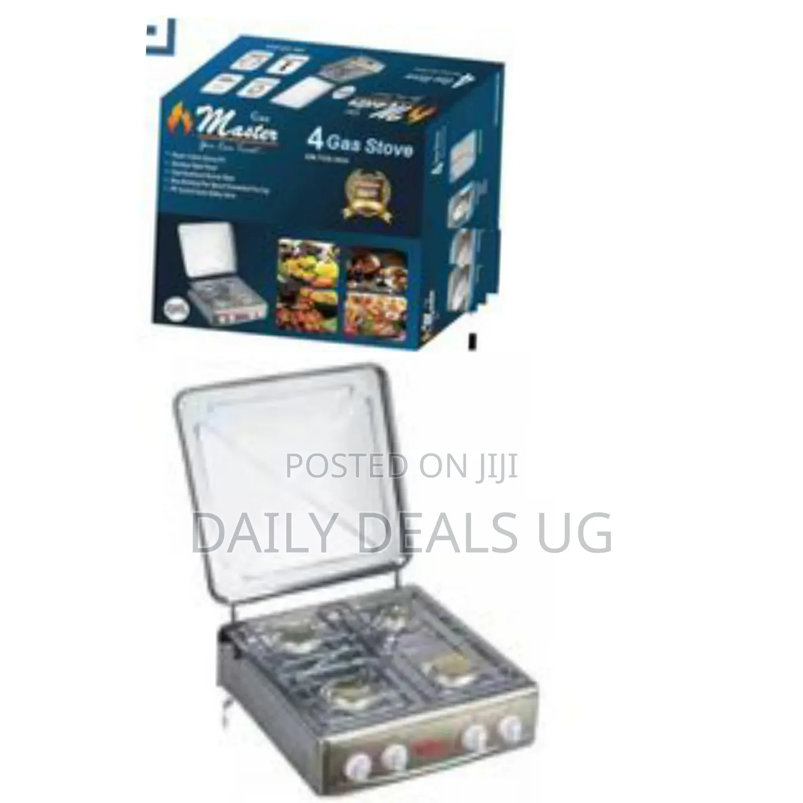 Electro Master 4 Burner Gas Stove Camping Manual Ignition Control Knob