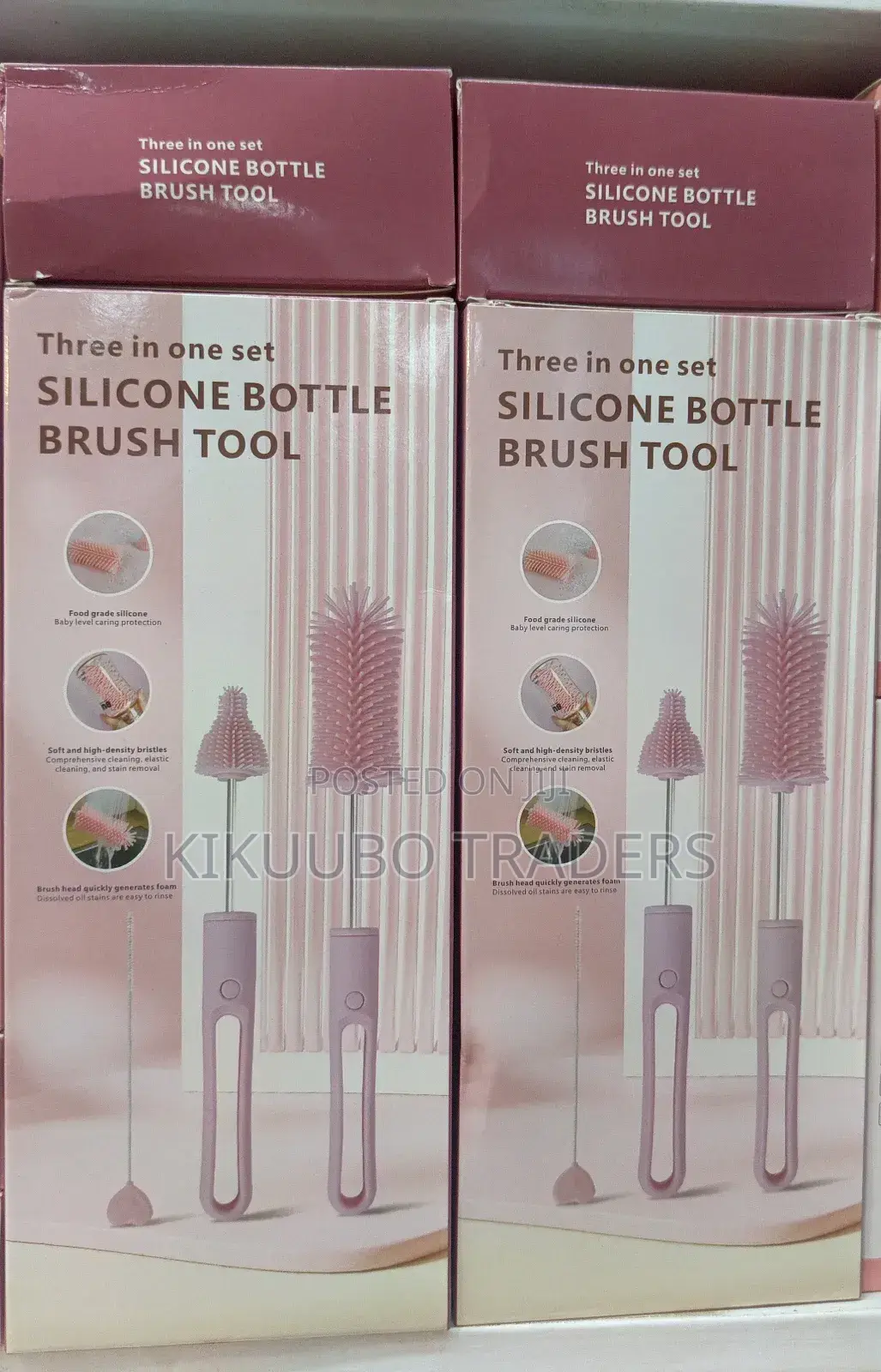 3in1 Silicone Bottle Brush Tool