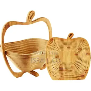 Bamboo Fruit Basket Apple Shaped Basket Dried Fruit
