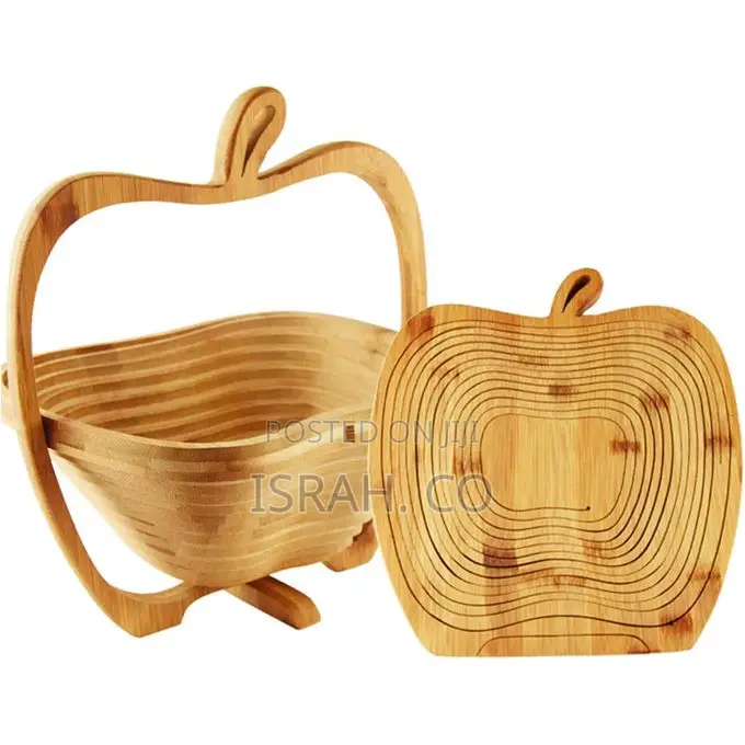 Bamboo Fruit Basket Apple Shaped Basket Dried Fruit